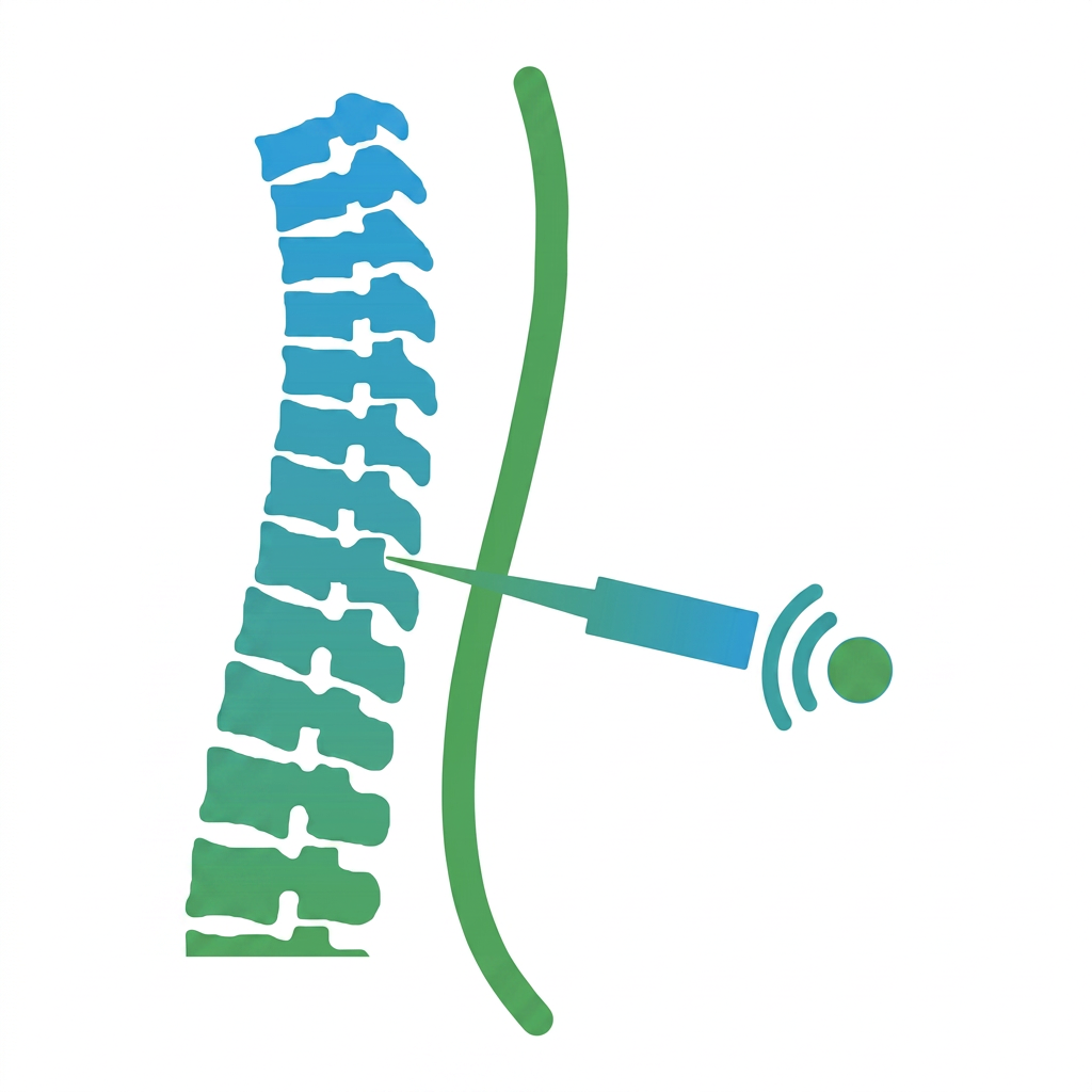 Wirbelsäule mit Radiofrequenz-Ablation